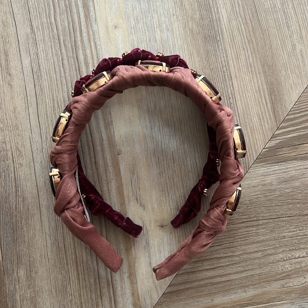 Violet & Brooks Crystal bejeweled headband set from anthropologie